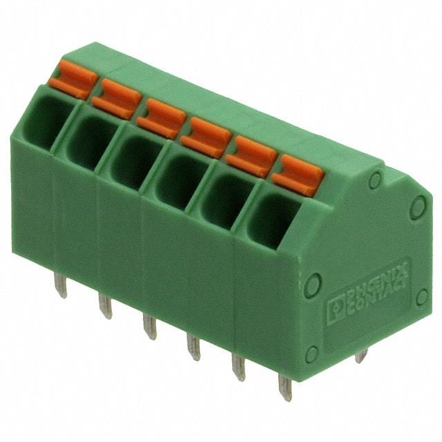 1751516 TERM BLOCK 6POS 45DEG 3.81MM PCB