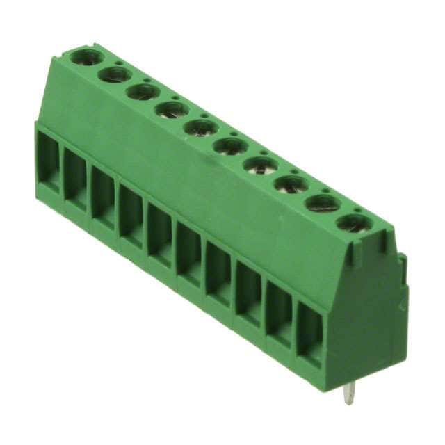 1-284392-0 TERM BLK 10P SIDE ENT 3.81MM PCB