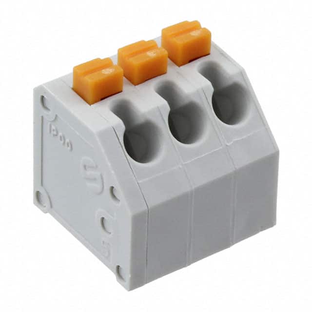 691412320003 TERM BLOCK 3POS 45DEG 3.81MM PCB