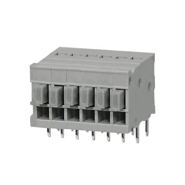 TBL009-254-06GY-2GY TERMINAL BLOCK, SCREWLESS, 2.54,