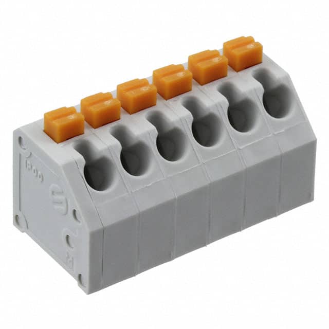 691412320006 TERM BLOCK 6POS 45DEG 3.81MM PCB