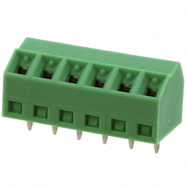1728323 TERM BLOCK 6POS 55DEG 3.81MM PCB
