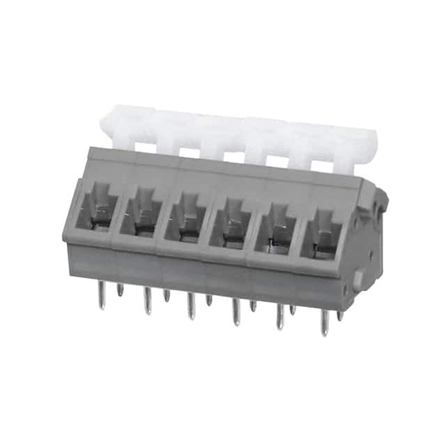 TBL005A-500-06GY-2WT TERMINAL BLOCK, SCREWLESS, 5.00,