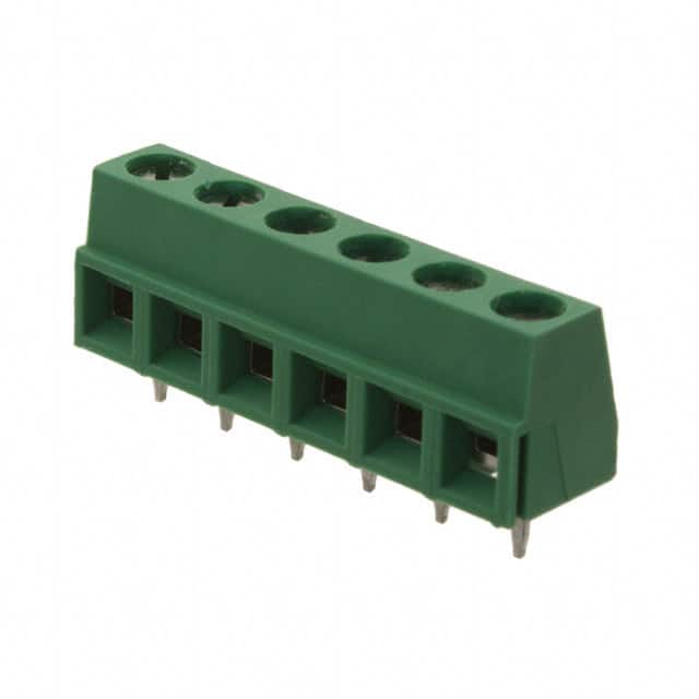 282836-6 TERM BLK 6POS SIDE ENTRY 5MM PCB