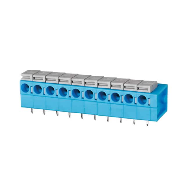 TBL004-508-10BE-2GY TERMINAL BLOCK, SCREWLESS, 5.08,