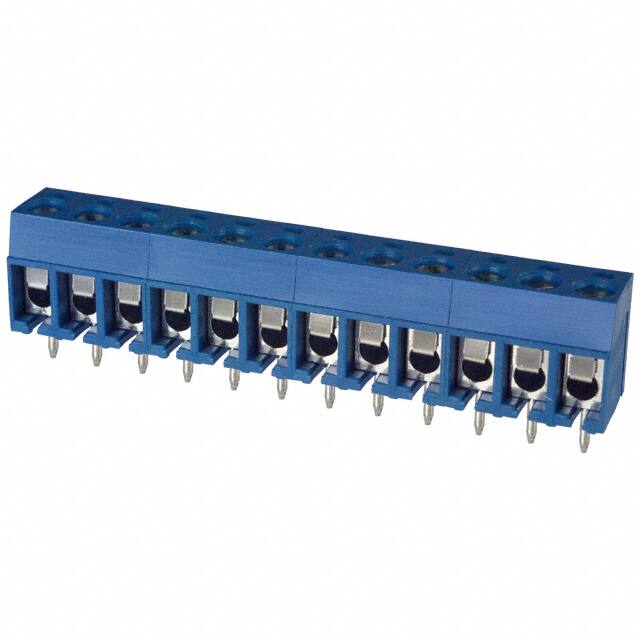 ED120/12DS TERM BLK 12P SIDE ENT 5.08MM PCB