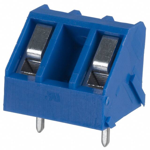 ED400/2 TERM BLOCK 2POS 45DEG 10MM PCB