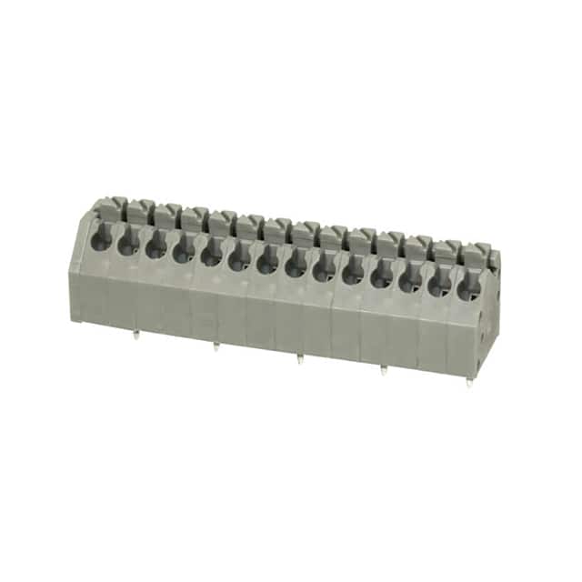 TBL002A-350-14GY-2GY TERMINAL BLOCK, SCREWLESS, 3.50,