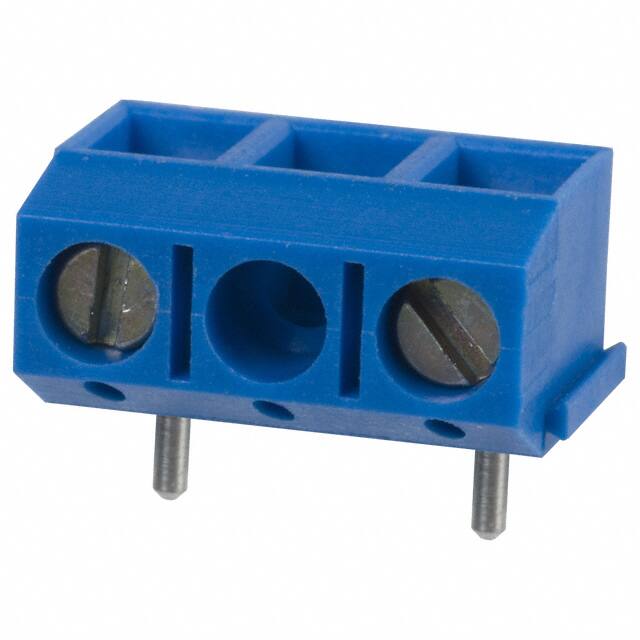 ED605/2DS TERM BLK 2POS TOP ENTRY 10MM PCB