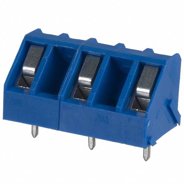 ED400/3 TERM BLOCK 3POS 45DEG 10MM PCB
