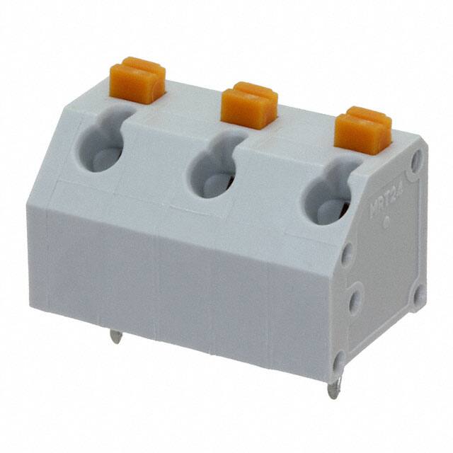 691412420003 TERM BLOCK 3POS 45DEG 7.62MM PCB