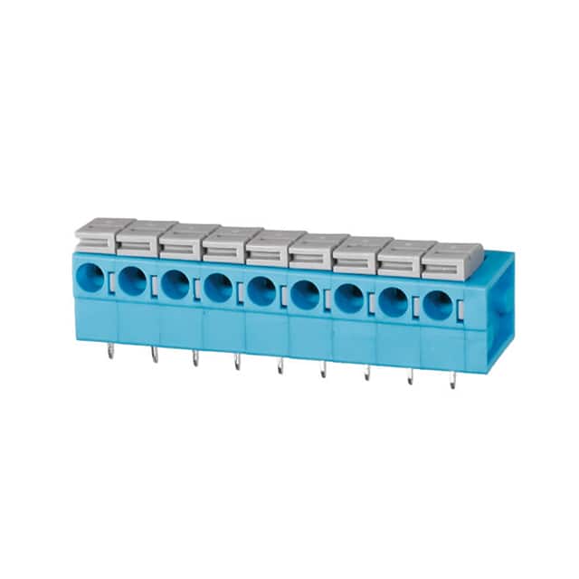 TBL004-508-09BE-2GY TERMINAL BLOCK, SCREWLESS, 5.08,