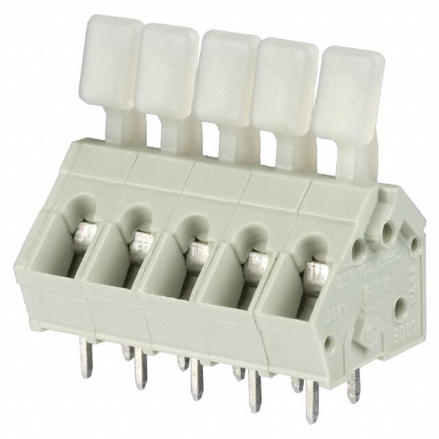 ED3001/5-FD TERM BLOCK 5POS 45DEG 5MM PCB