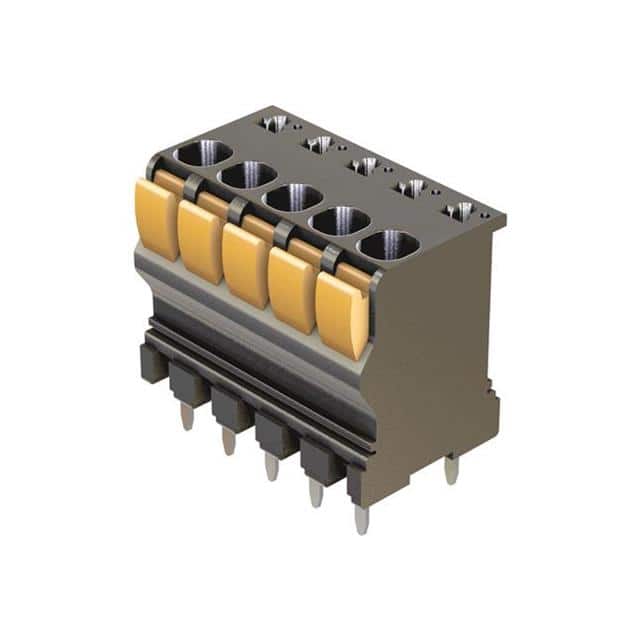 14020615101000 TERM BLK 6POS TOP ENT 3.81MM PCB