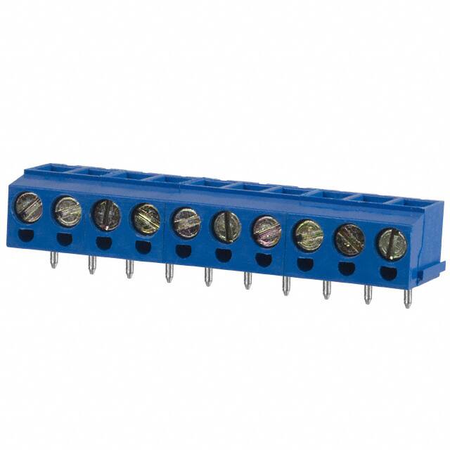 OSTTB102161 TERM BLK 10P TOP ENT 5.08MM PCB