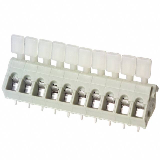 ED3001/10-FD TERM BLOCK 10POS 45DEG 5MM PCB
