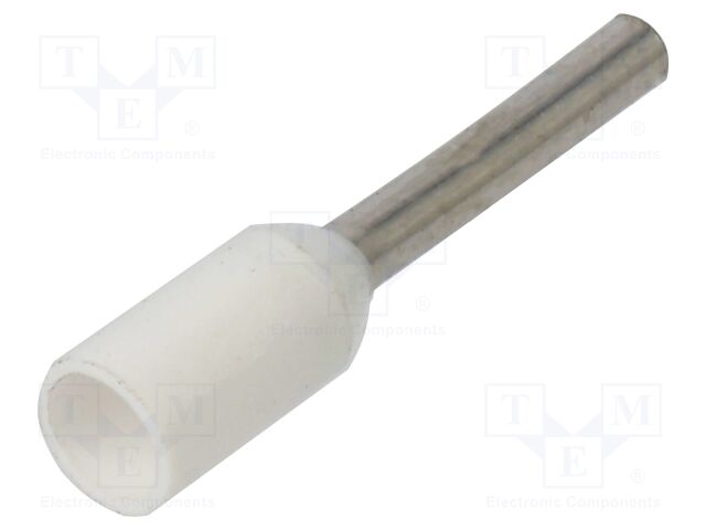 AI0,5-8WH The Phoenix Contact AI0,5-8WH is an insulated bootlace ferrule designed for 0.5mm2 wire. It features an 8mm bit length and copper, tinned contact material.