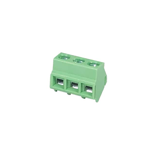 ELK508S-03P TERM BLK 3POS 5.08MM SCRW PLG