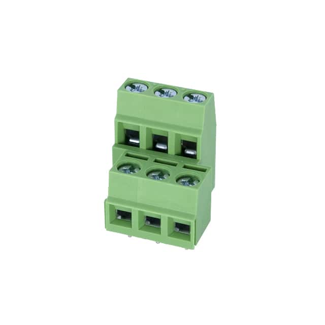 EELK508V-06P TERM BLK 6POS 5.08MM SCRW PLG