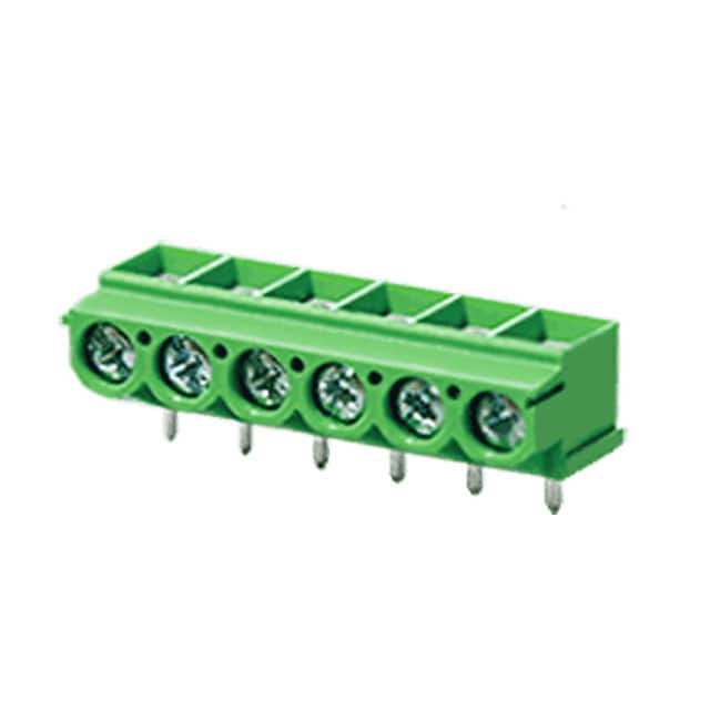 ED500R-06P TERM BLK 6POS 5.00MM SCRW PLG