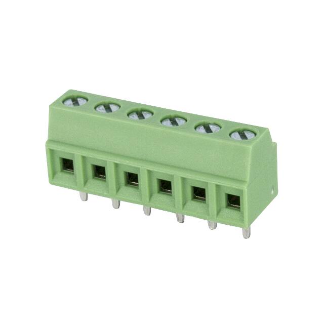 EK381V-06P TERM BLK 6POS 3.81MM SCRW PLG