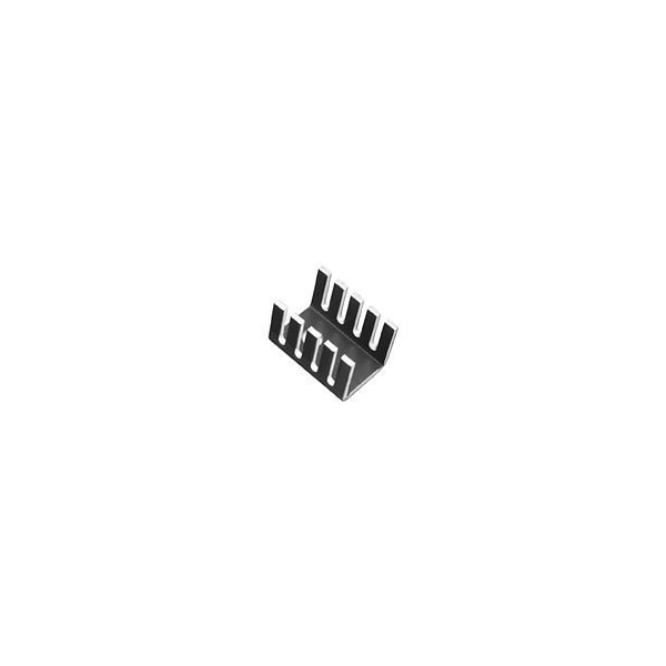 577102B00000G Aavid 577102B00000G is a compact board level heat sink for TO-220 packages. It features a 0.375" (9.52mm) fin height, black anodized aluminum construction, and bolt-on attachment.