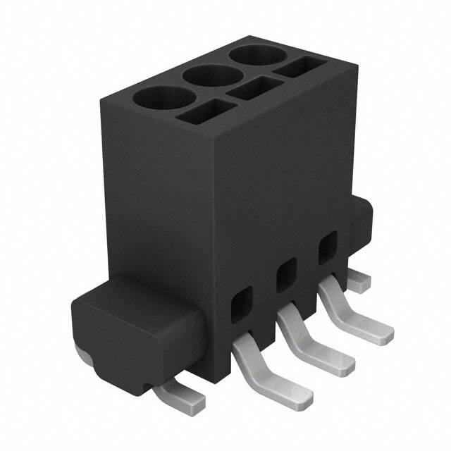 XW4L-03A1-V1 TERM BLK 3POS TOP ENT 2.54MM SMD
