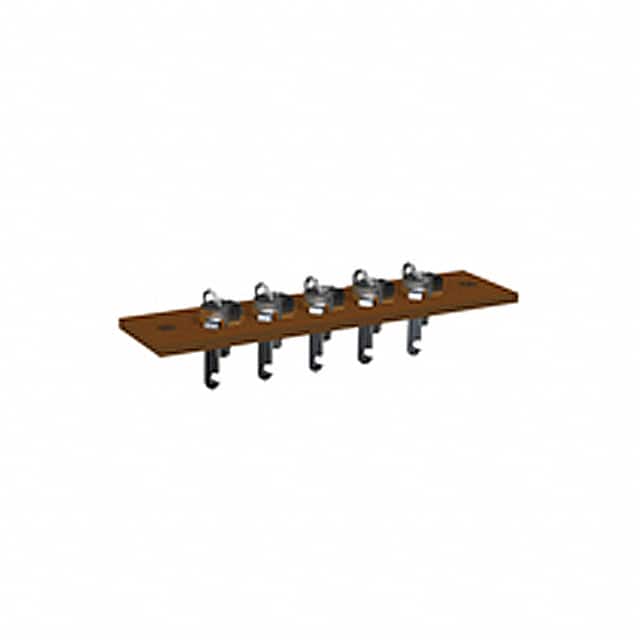 4151 BINDPOST STRIP 5POS 0.5" SCREW