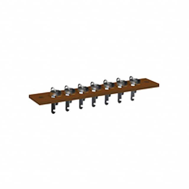 4163 BINDPOST STRIP 7POS 0.5" SCREW