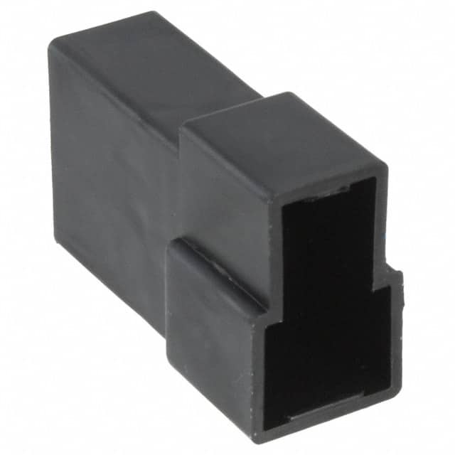 180908-5 CONN MALE TAB HSG 0.25 2POS BLK