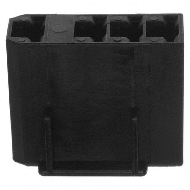 520987-1 CONN RCPT HSG 0.25 4POS BLACK