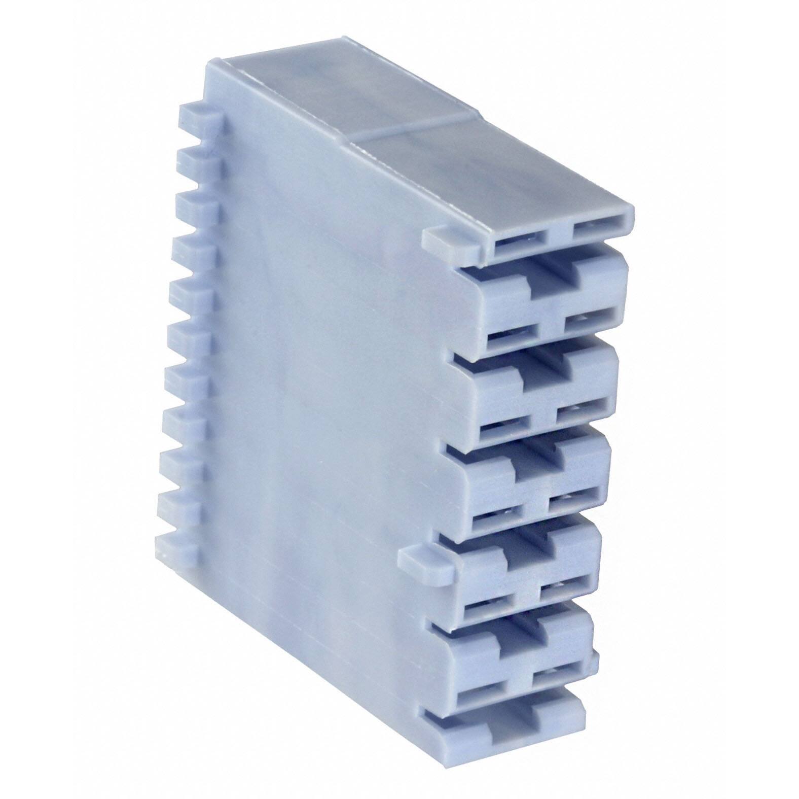 521208-1 CONN RCPT HOUSING 0.25 6POS BLUE