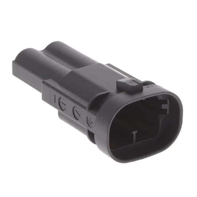 1544334-1 CONN MALE TAB HSG 0.315 2POS BLK