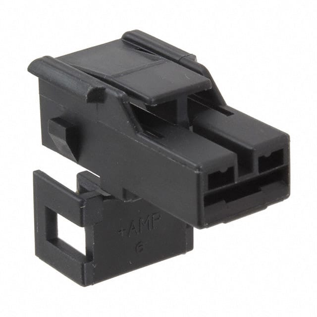 172863-2 CONN RCPT HSG 0.25 1POS BLACK