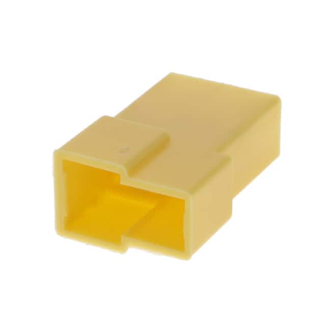 180908-4 CONN MALE TAB HSG 0.25 2POS YLW