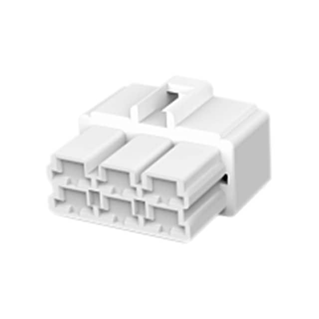 178025-1 CONN MALE TAB HSG 0.25 6POS NAT