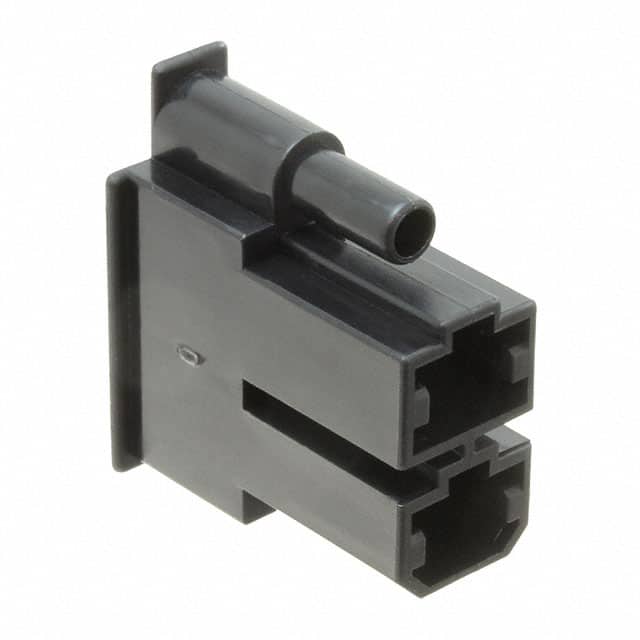 171447-2 CONN RCPT HSG 0.375 2POS BLACK