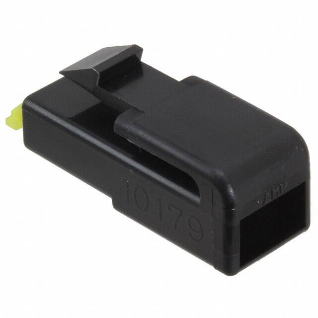 176986-2 CONN RCPT HSG 0.25 1POS BLACK