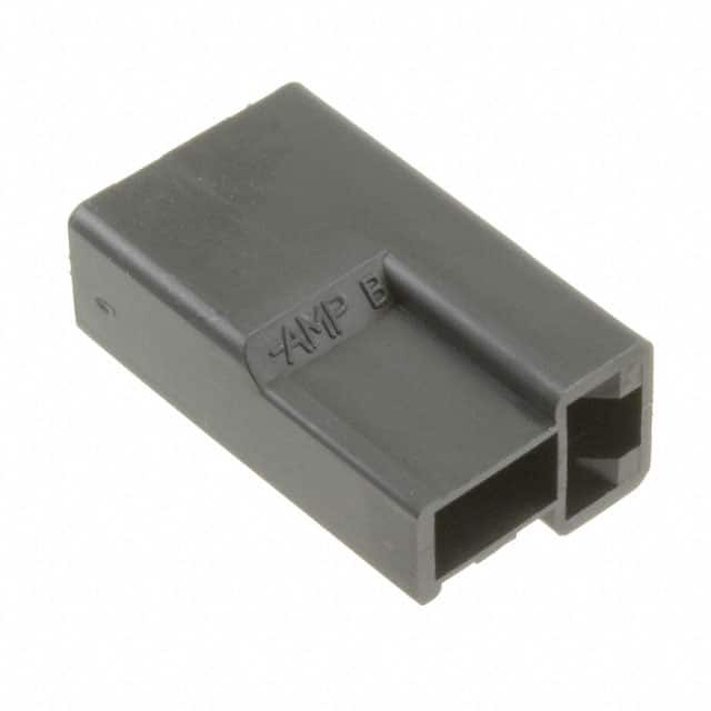 171810-2 CONN RCPT HSG 0.25 2POS BLACK