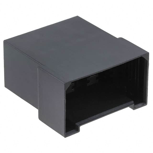 180906-5 CONN MALE TAB HSG 0.25 6POS BLK
