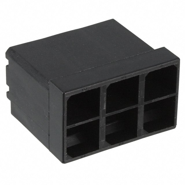 926330-1 CONN MALE TAB HSG 0.25 6POS BLK