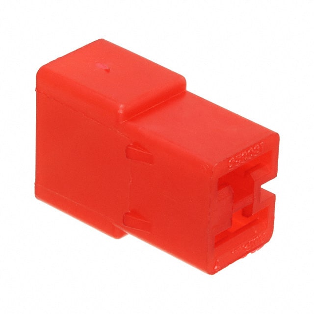 180923-1 CONN RCPT HOUSING 0.25 2POS RED