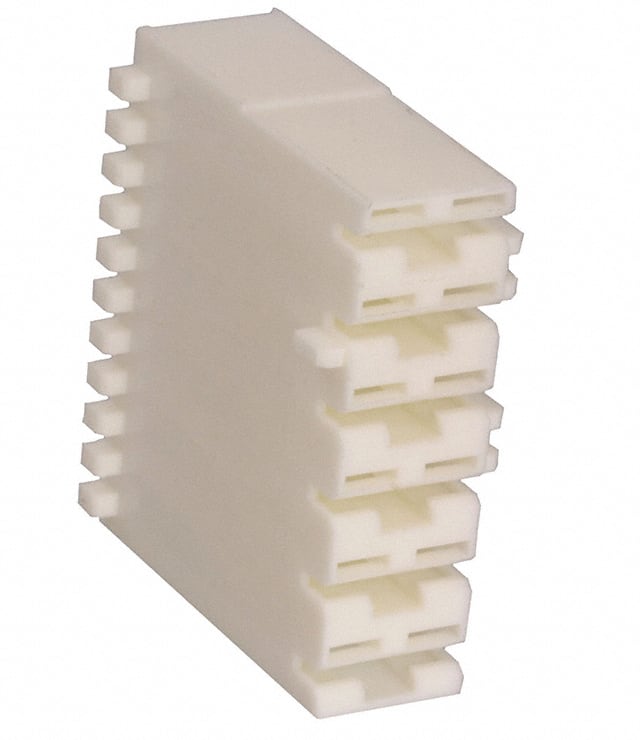 521208-5 CONN RCPT HSG 0.25 6POS NATURAL