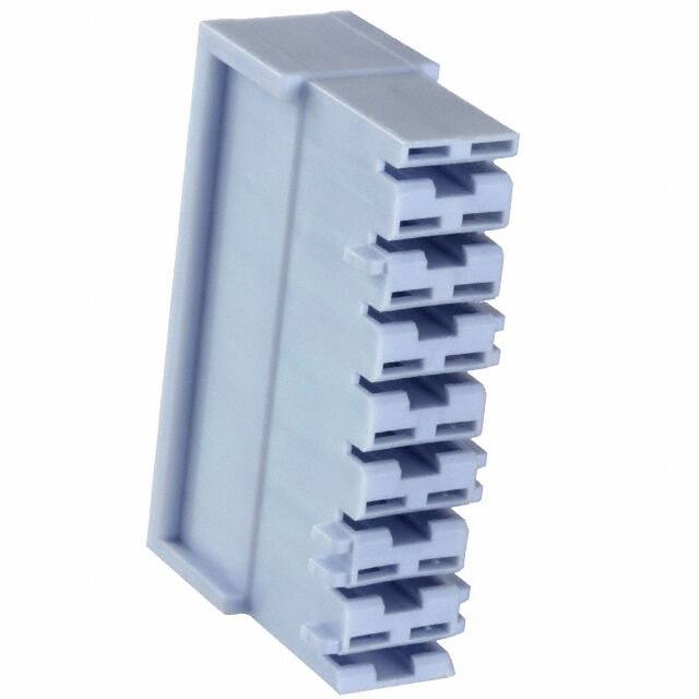 521210-5 CONN RCPT HOUSING 0.25 8POS BLUE