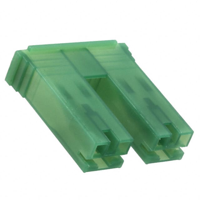 520935-4 CONN RCPT HSG 0.25 2POS GREEN