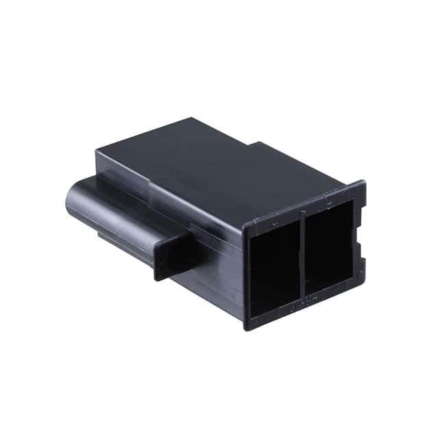 171449-2 CONN MALE TAB HSG 0.375 2POS BLK