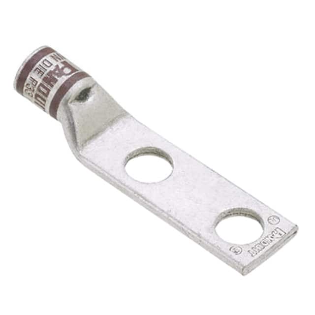 LCDX2-14A-E CONN TERM RECT LUG 2 AWG #1/4