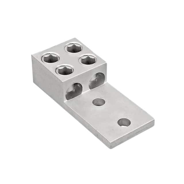 LAM2LB600-12-3 CONN TERM RECT LUG 2 AWG #1/2