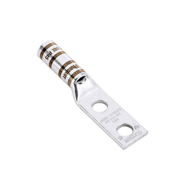 LCC2000-12W-1 COPPER COMPRESSION LUG, 2 HOLE,