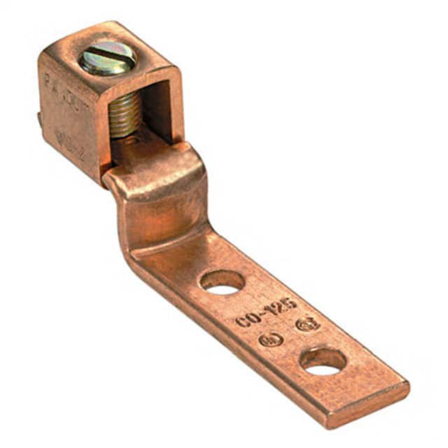 CO125-14SL-QY CONN TERM RECT LUG 1/0-2AWG #1/4